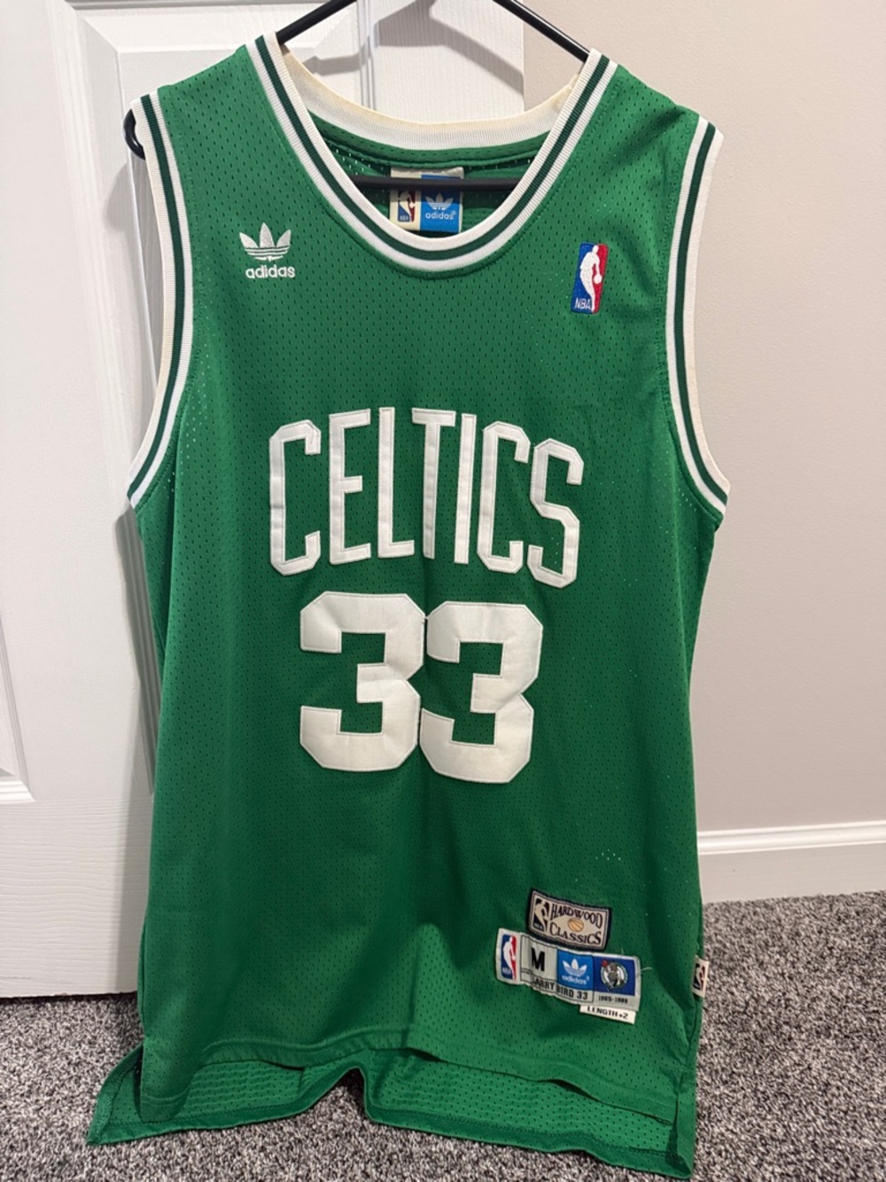 adidas Boston Celtics #33 Larry Bird Basketball Jersey - Mitchell and Ness